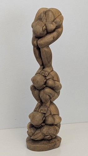 Vintage hand carved wooden - vintage,