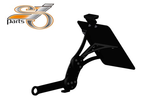 License plate holder side