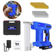 CORDLESS STAPLE NAIL GUN 2in1 ELECTRIC BATTERY RECHARGABLE TRACK PINS STAPLER
