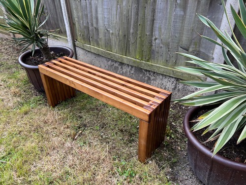 Rustic designed wood bench - , /