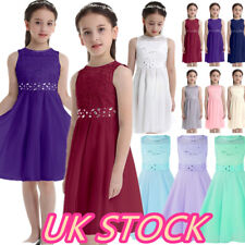 UK Kid Flower Girls Dress