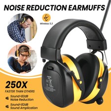 Bluetooth 5.3 Headphones Ear Defenders Earmuffs Hearing Protector FM Hunting