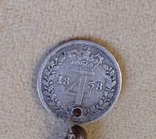 Antique Siver Maundy Fourpence