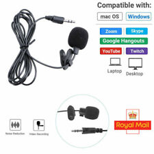 Mini Lavalier  Clip-on Lapel Mic Microphone 3.5mm For Mobile Phone PC Recording