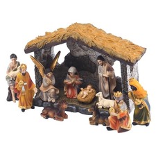 Christmas Nativity Manger Set Scene Ornament Gift Box Household Needs