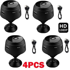 4x Black Mini Wireless 1080P Camera Wifi IP Home Security HD Night Vision Cam