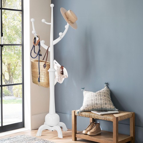 Freestanding wood coat rack - wood,