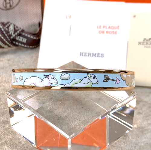 Hermes enamel bangle bracelet - enamel,