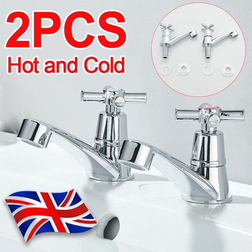 Twin tap set hot cold - tap, &