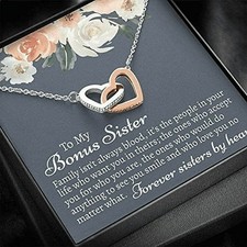 Gift Sisters by Heart Jewelry for Birthday, Wedding, Christmas