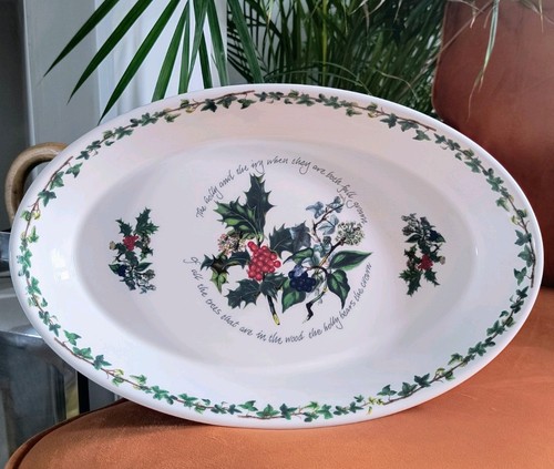 Portmeirion holly and ivy oval - ivy,
