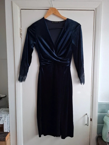 Zara dress navy blue size - blue,