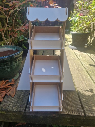 Wooden stands for display with - stands,