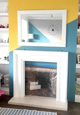 Fireplace Surround, MDF, White