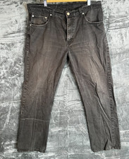 Levi’s 752 Regular Taper Jeans Black W38 L32 Stretch Denim Casual Vintage