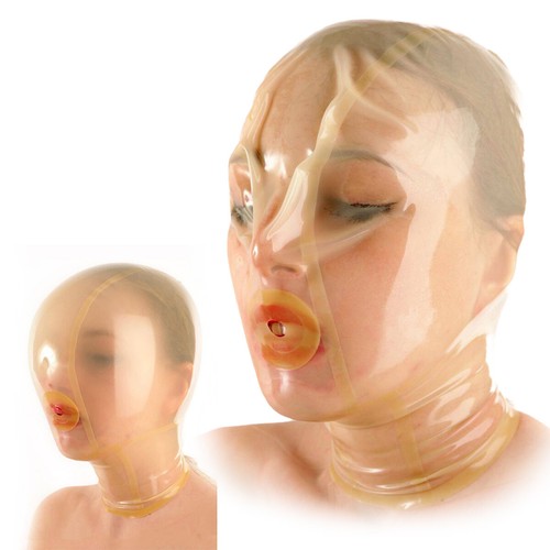 Latex hood with breath - latex,