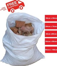 WOVEN LARGE EXTRA HEAVY DUTY RUBBLE SAND BAG SACKS POLYPROPYLENE PB