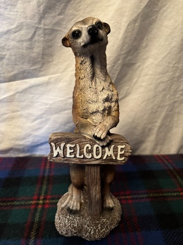 Meerkat welcome sign - welcome, statue