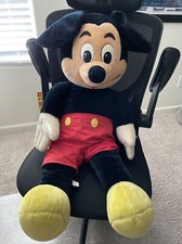 Plush Toy Walt Disney Mickey Mouse Big Size Vintage 39.3 Inches
