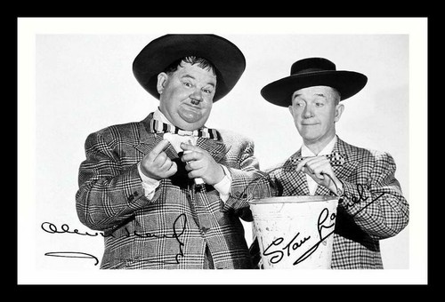 Laurel hardy autographed - laurel, &