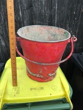 Vintage Red Fire Bucket
