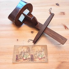 Stereoscope Viewer and James Elliott Stereograph Card C1880