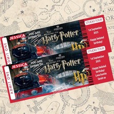 Harry Potter Studio Tour Personalised Ticket Keepsake Souvenir
