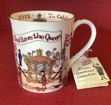Alison Gardiner Queen Elizabeth II  Diamond Jubilee Mug Tea Cup Fine Bone China