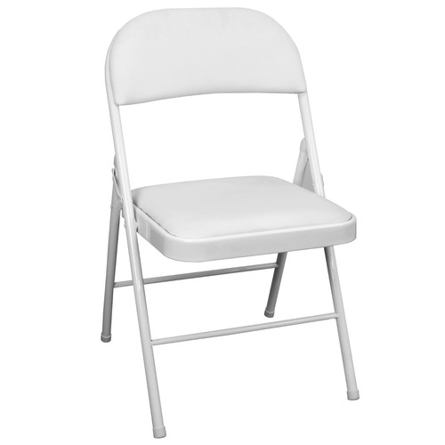 White folding faux leather - folding,