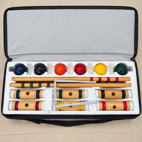Sportcraft wooden croquet set - wooden,