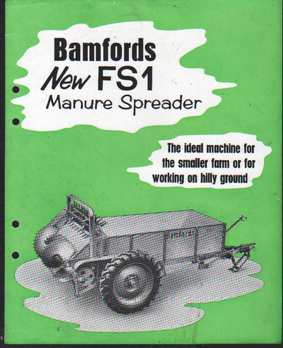 1960 bamfords new fs1 manure - bamfords,