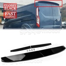 For Ford Transit Custom 2012-2020 Gloss Black Rear Twin Barn Door Roof Spoiler