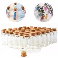 50x Clear Glass Bottles with