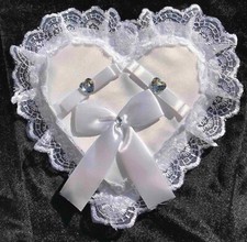 White, Wedding Ring Pillow