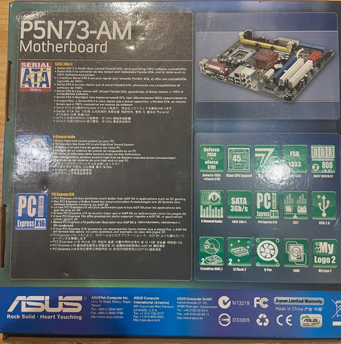 New wrapped unused atx mb - new,