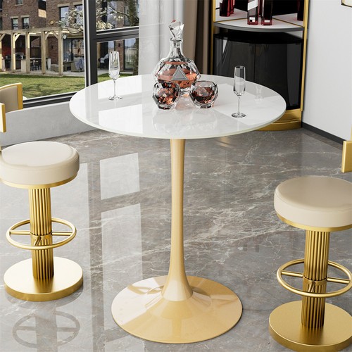 Round bar table tulip - round,