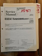 Pioneer cdx-m2086 Service Manual Original Repair Book stereo cd player