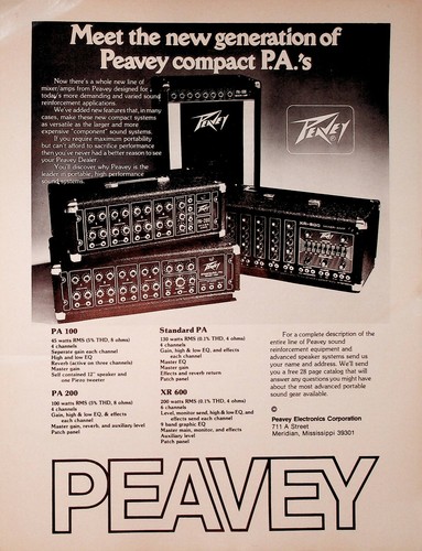 1978 peavey 600 mixer - 1978, xr-600