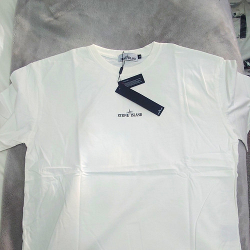 Stone island white graphic - island,