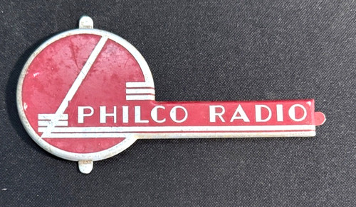 Vintage philco radio emblem - vintage,