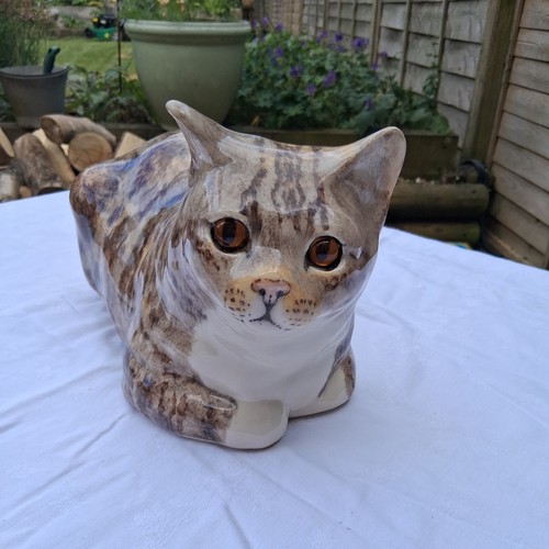 Signed winstanley pottery - pottery, cat