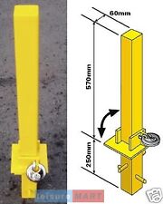 Security Parking Post Fold Down Heavy Duty, Parking Bollard Maypole MP9739