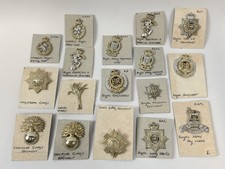 Post WW2 British Army Regimental  Staybright Cap Badge Lot Of 17
