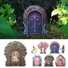 Fairy Door Wooden Mini Elf Fairy Door Fairy Garden Art Doors Outdoors TreeDecor.