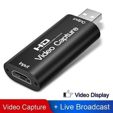 Video Capture Card HDMI To USB HD 1080P Recorder For Game/Live Streaming