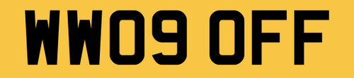 Woof car number - woof,