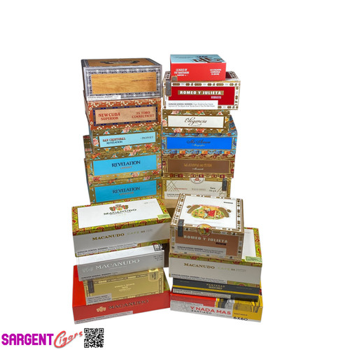 Lot empty cigar - 10,