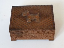 Vintage Carved Wood Box