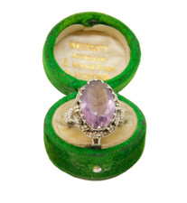 Sterling Silver Large Amethyst