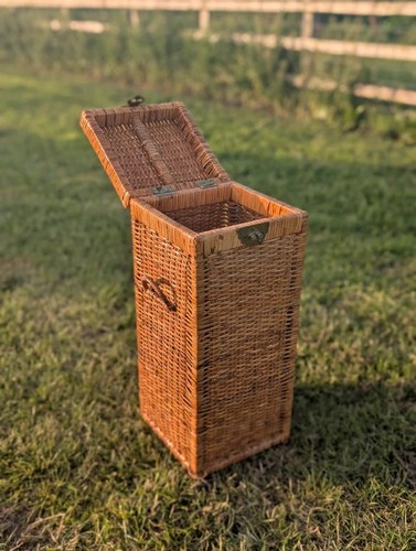 Large wicker storage basket - large,
